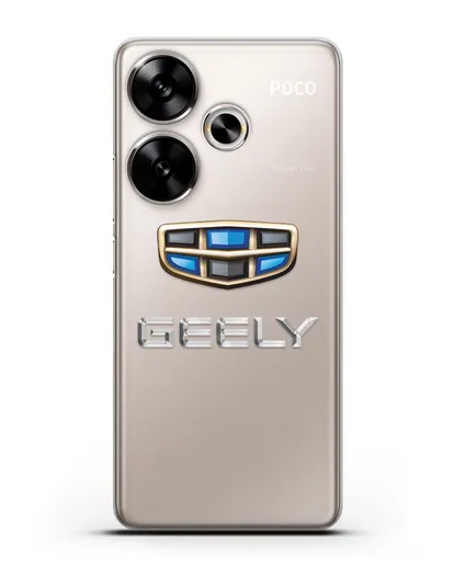 Чехол с логотипом Geely (Джили) силиконовый для Xiaomi Poco F6