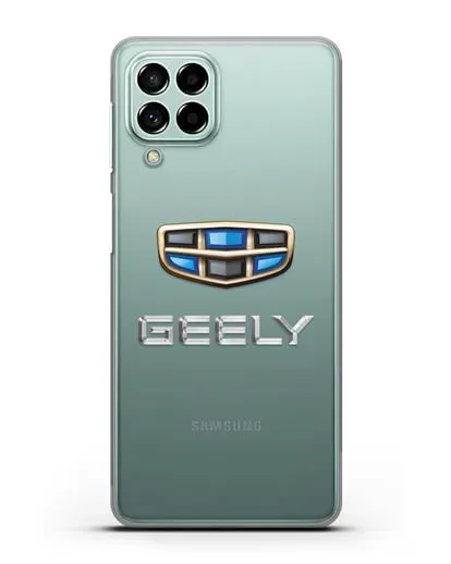 Чехол с логотипом Geely (Джили) силиконовый для Samsung Galaxy M53 [SM-M536]