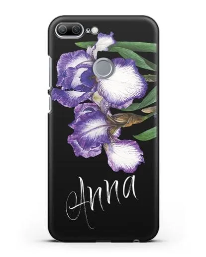 Именной чехол Ирисы силиконовый для Honor 9 Lite