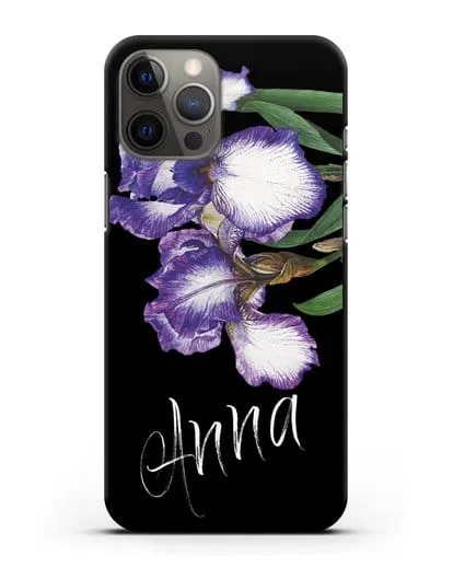 Именной чехол Ирисы силиконовый для iPhone 12 Pro Max