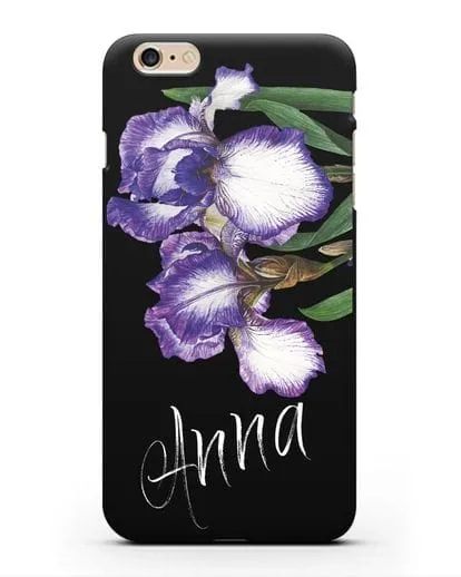 Именной чехол Ирисы силиконовый для iPhone 6s Plus