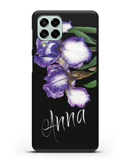Именной чехол Ирисы силиконовый для Samsung Galaxy M53 [SM-M536]