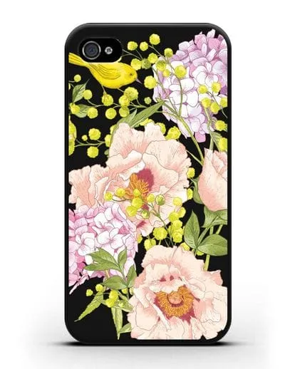 Чехол Садовая мелодия силиконовый для iPhone 4/4s