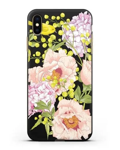 Чехол Садовая мелодия силиконовый для iPhone XS Max