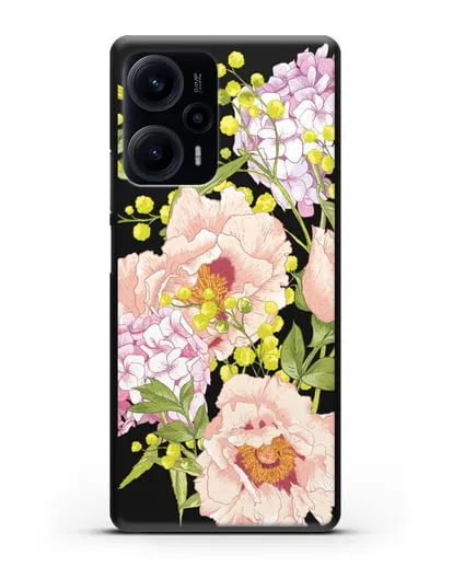 Чехол Садовая мелодия силиконовый для Xiaomi Poco F5