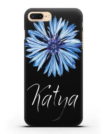 Именной чехол Василёк силиконовый для iPhone 8 Plus