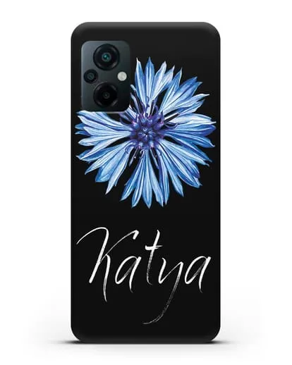 Именной чехол Василёк силиконовый для Xiaomi Poco M5