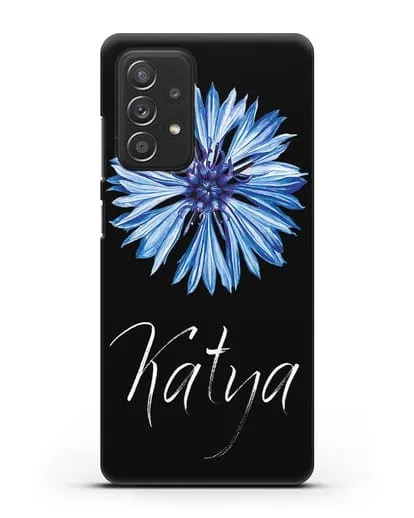 Именной чехол Василёк силиконовый для Samsung Galaxy A53