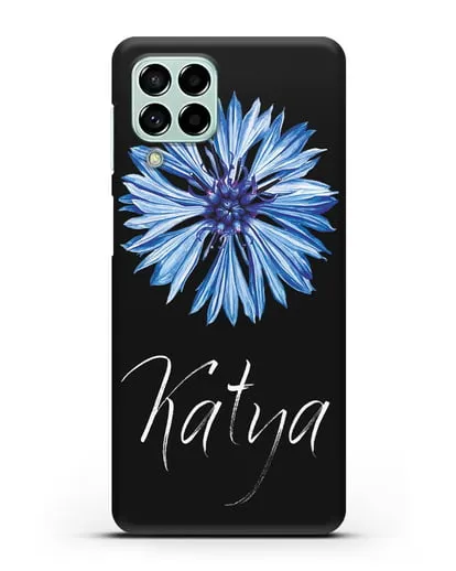 Именной чехол Василёк силиконовый для Samsung Galaxy M53 [SM-M536]