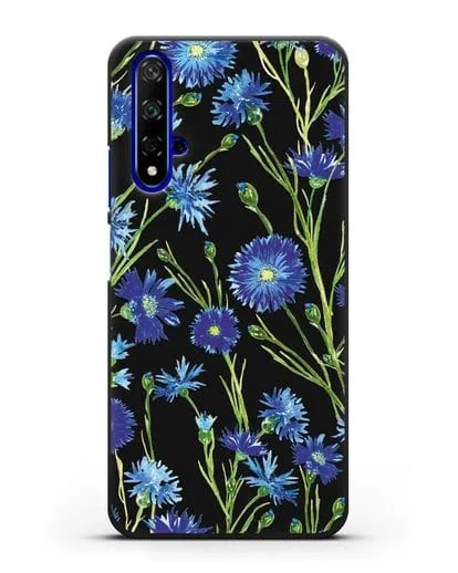 Чехол Васильки силиконовый для Honor 20