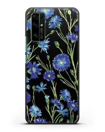 Чехол Васильки силиконовый для Honor 30