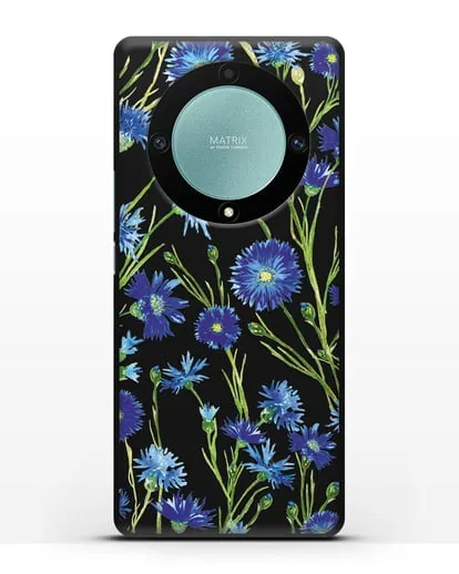 Чехол Васильки силиконовый для Honor X9a