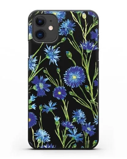 Чехол Васильки силиконовый для iPhone 11