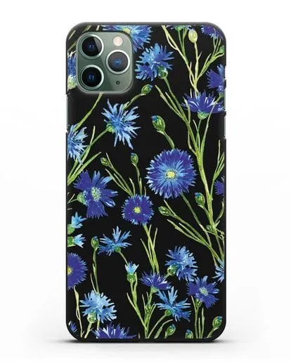 Чехол Васильки силиконовый для iPhone 11 Pro Max