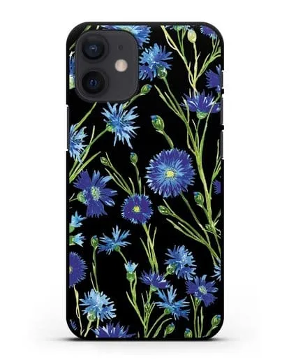 Чехол Васильки силиконовый для iPhone 12 mini