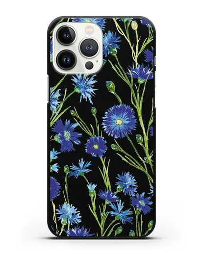 Чехол Васильки силиконовый для iPhone 13 Pro Max