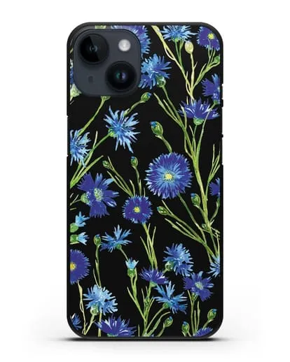 Чехол Васильки силиконовый для iPhone 14