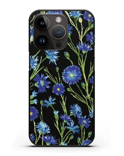 Чехол Васильки силиконовый для iPhone 14 Pro