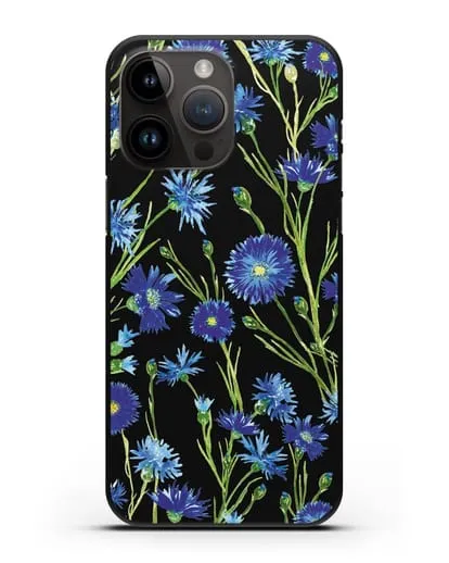 Чехол Васильки силиконовый для iPhone 14 Pro Max