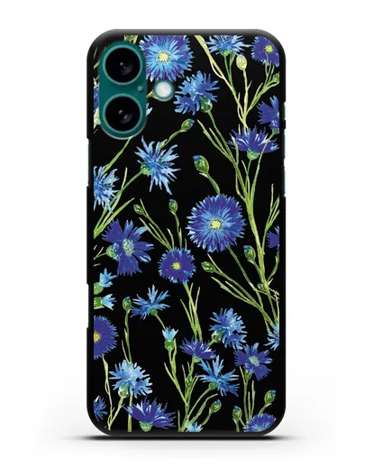 Чехол Васильки силиконовый для iPhone 16 Plus