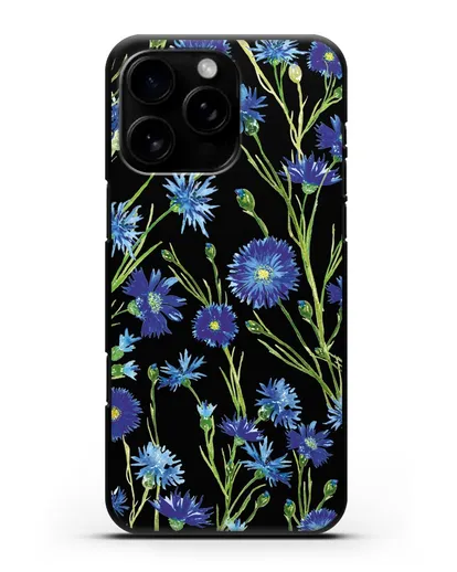 Чехол Васильки силиконовый для iPhone 16 Pro Max