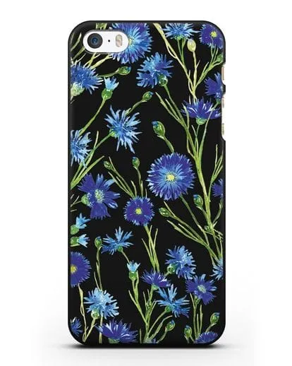 Чехол Васильки силиконовый для iPhone 5/5s/SE