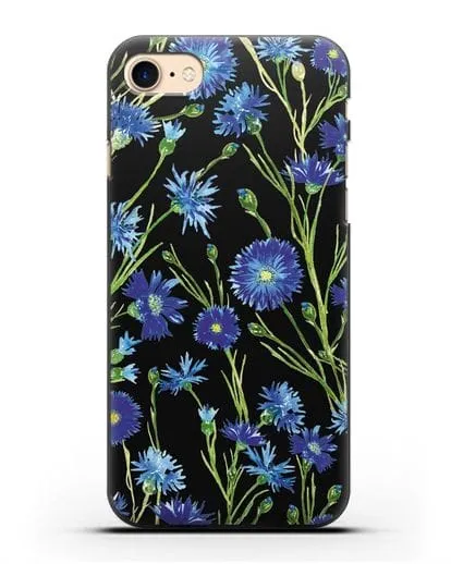 Чехол Васильки силиконовый для iPhone 7