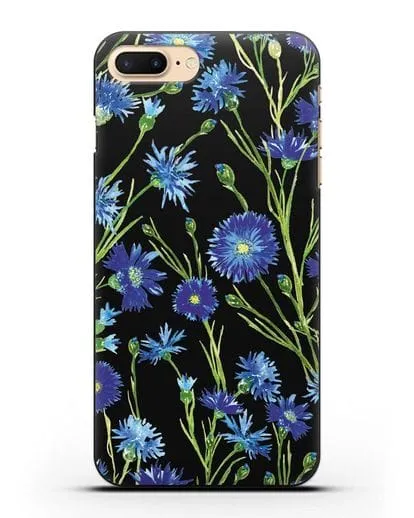 Чехол Васильки силиконовый для iPhone 8 Plus