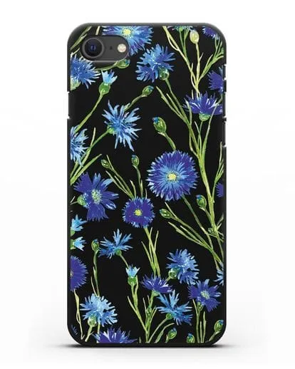 Чехол Васильки силиконовый для iPhone SE 2020