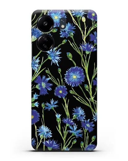 Чехол Васильки силиконовый для Xiaomi Poco C65