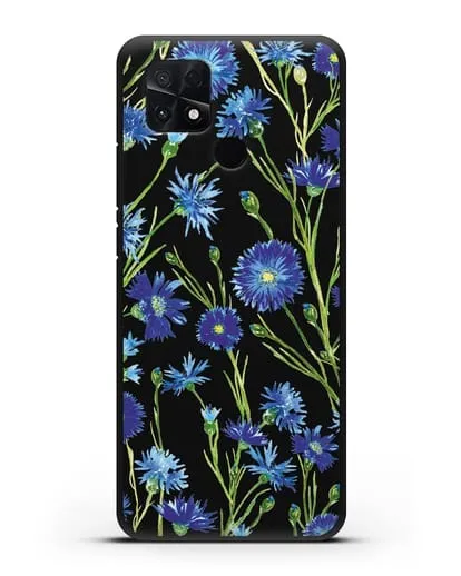 Чехол Васильки силиконовый для Xiaomi Poco C40