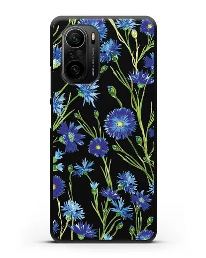 Чехол Васильки силиконовый для Xiaomi Poco F3 Pro