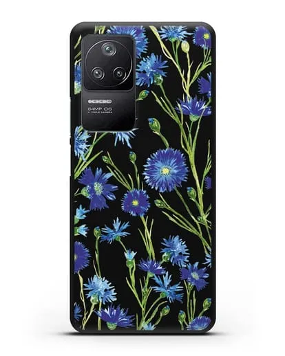 Чехол Васильки силиконовый для Xiaomi Poco F4
