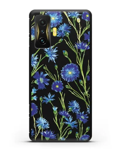 Чехол Васильки силиконовый для Xiaomi Poco F4 GT