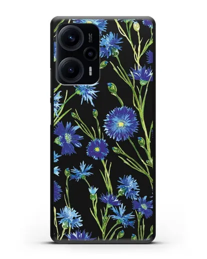 Чехол Васильки силиконовый для Xiaomi Poco F5