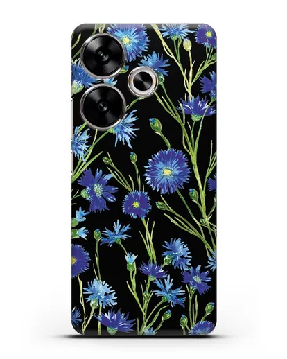 Чехол Васильки силиконовый для Xiaomi Poco F6