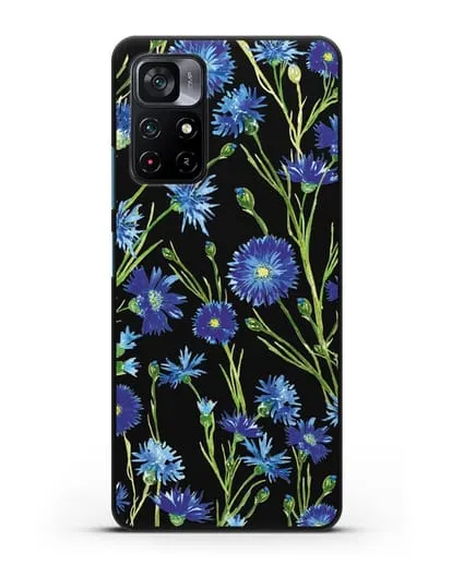 Чехол Васильки силиконовый для Xiaomi Poco M4 Pro 5G