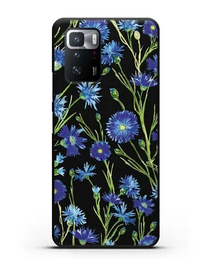 Чехол Васильки силиконовый для Xiaomi Poco X3 GT