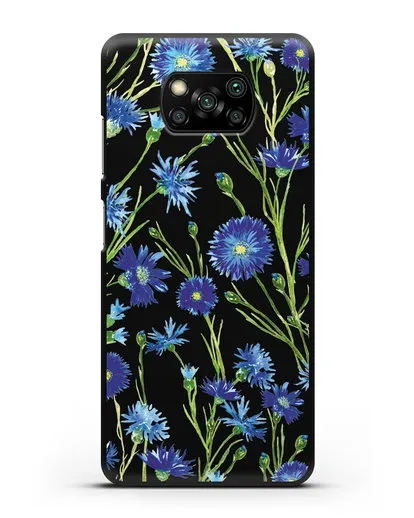 Чехол Васильки силиконовый для Xiaomi Poco X3 Pro