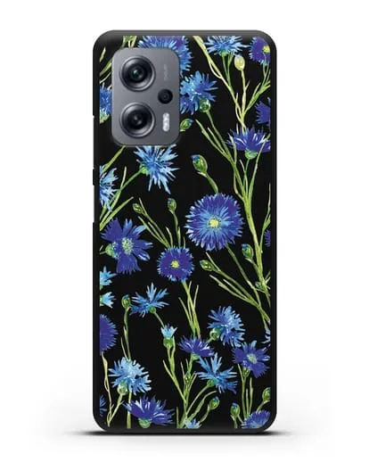 Чехол Васильки силиконовый для Xiaomi Poco X4 GT