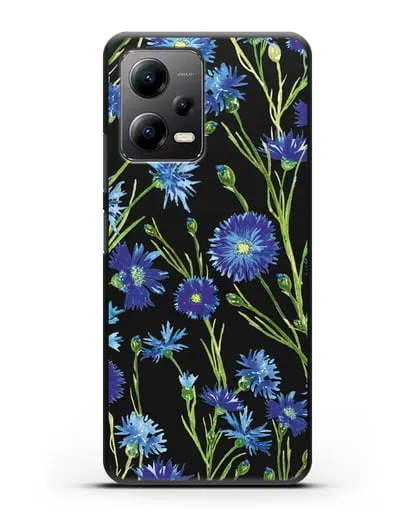 Чехол Васильки силиконовый для Xiaomi Poco X5