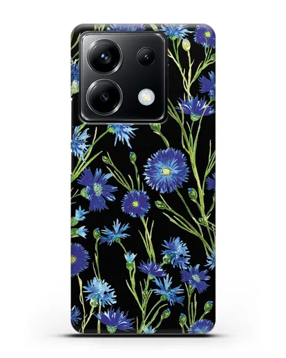 Чехол Васильки силиконовый для Xiaomi Poco X6