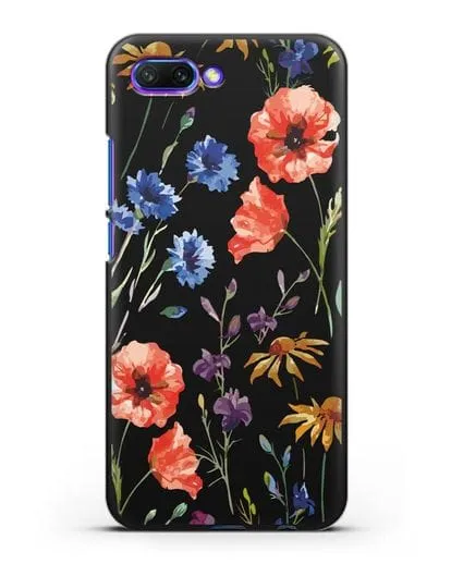 Чехол Полевые цветы силиконовый для Honor 10