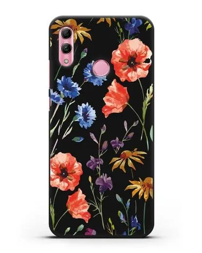Чехол Полевые цветы силиконовый для Honor 10 Lite