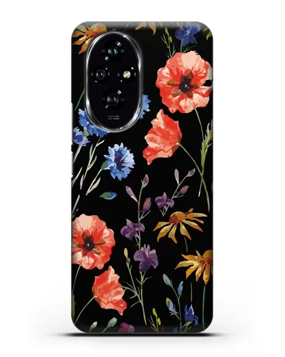Чехол Полевые цветы силиконовый для Honor 200