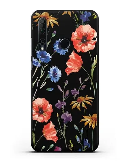 Чехол Полевые цветы силиконовый для Honor 20e