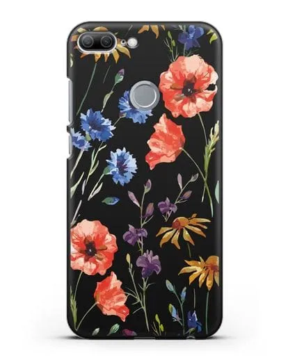 Чехол Полевые цветы силиконовый для Honor 9 Lite