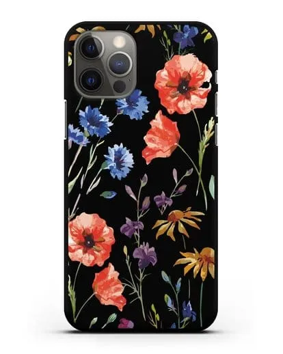 Чехол Полевые цветы силиконовый для iPhone 12 Pro