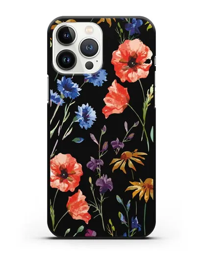 Чехол Полевые цветы силиконовый для iPhone 13 Pro Max
