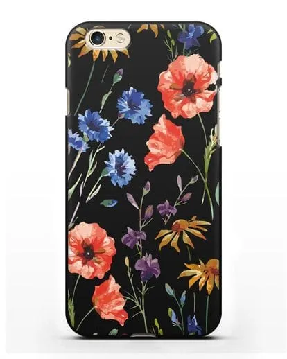 Чехол Полевые цветы силиконовый для iPhone 6s